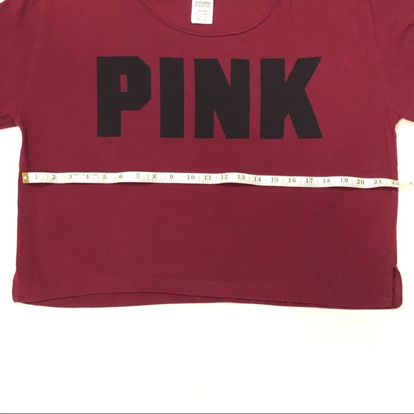 PINK maroon tee - Picture 3 of 3
